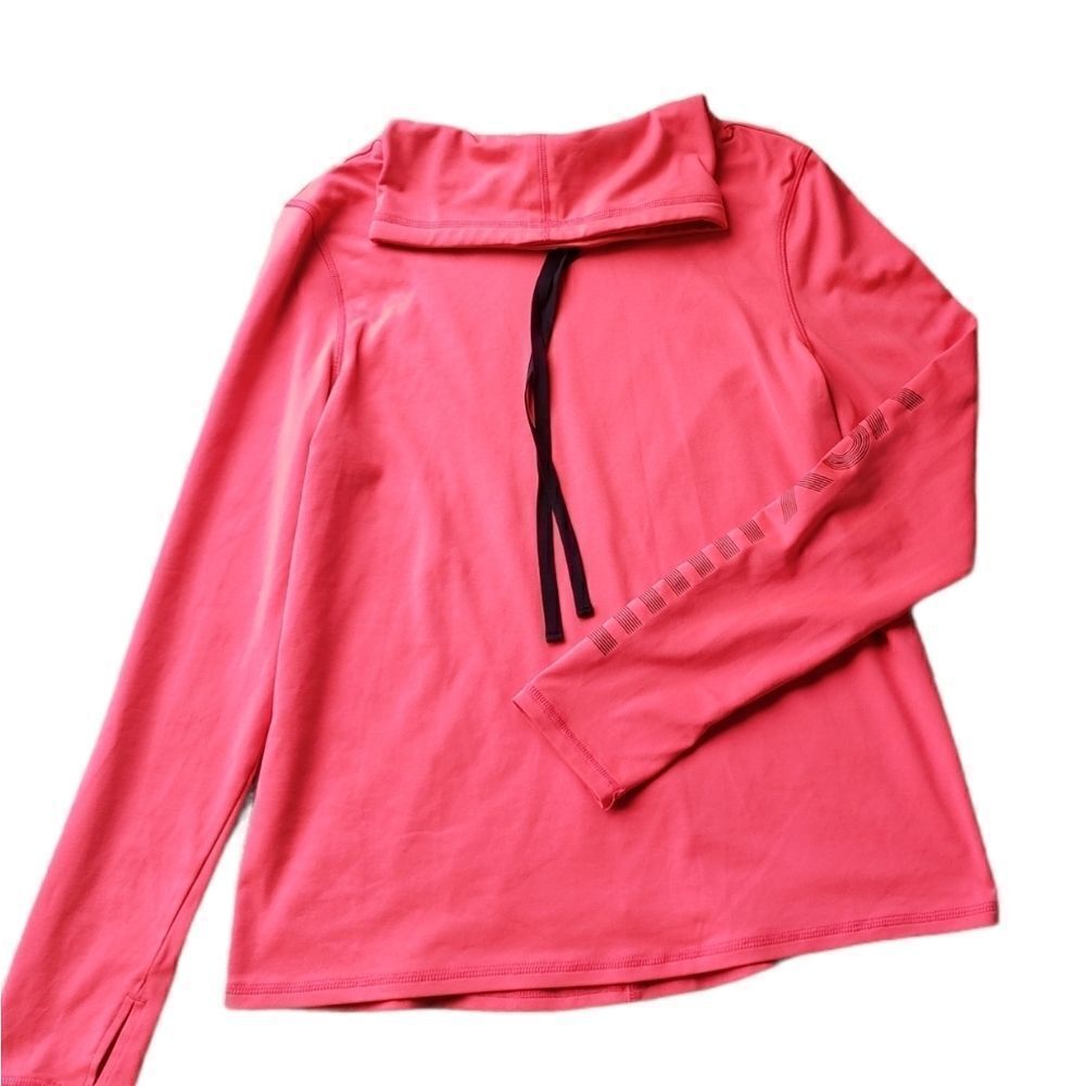 VICTORIA'S Secret Sport VSX Neon Pink Funnel Neck Sweatshirt Size Small